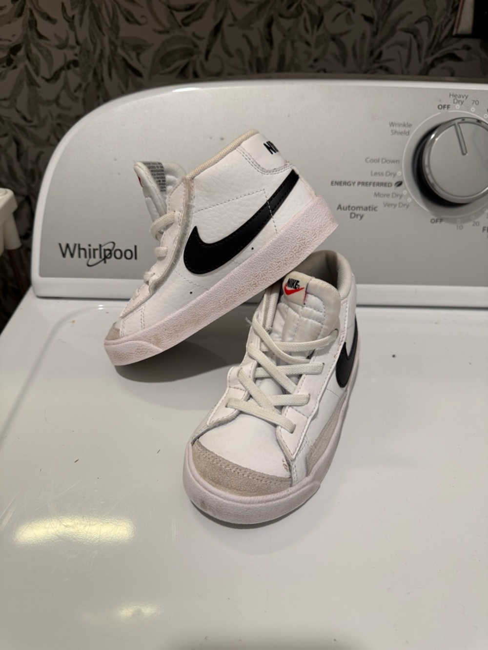 Nike Kids White & Black High-Top Sneakers